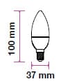 Bec LED E14 6W 2700K alb cald V-TAC 2