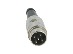 Mufa DIN tata 5 pini drept pe cablu cu lipire 34V DELTRON 610-0520 2