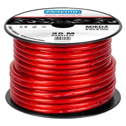 Cablu putere Profesional 6GA 7.8mm/13.29mm2 Cupru rosu 1m Peiying 2