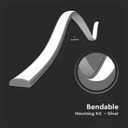 Profil aluminiu FLEXIBIL banda LED 2m 18x6 mm V-TAC SKU-2909 4