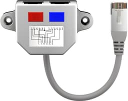 Distribuitor RJ45 la 2x RJ45 mama Goobay 2