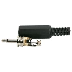 Mufa Jack audio 2.5 mm mono tata cu protectie cablu plastic Goobay 2