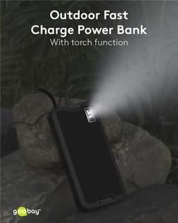 Power Bank SOLAR 20000mAh USB type C FAST CHARGE PD QC3.0 53934 Goobay 7