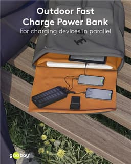 Power Bank SOLAR 20000mAh USB type C FAST CHARGE PD QC3.0 53934 Goobay 8