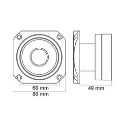Dome 1.5" 100/200W 8 ohmi M`N`C 33513 2