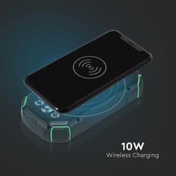 POWER BANK 30000mAh Wireless cu incarcare solara V-TAC SKU-7836 4