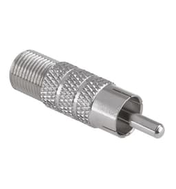 Adaptor F mama la RCA tata din metal Goobay 1