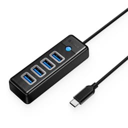 HUB 4x USB3.0 - USB TYPE C 15cm negru Orico PW4U-C3 1
