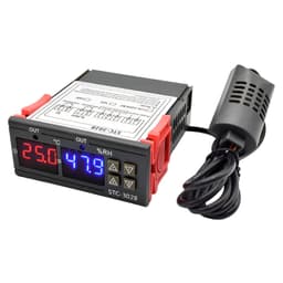 Termostat temperatura si umiditate STC-3028 230V -20 - +80°C EUROKOMP E6137 1