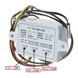 Termostat LCD temperatura XH-W3001 110-230V -50°C - +110°C 5