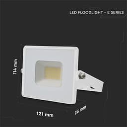 Reflector LED SMD 20W 6500K alb rece 1620lm IP65 alb V-Tac SKU-215951 3