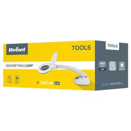Lampa cu lupa 3+12 dioptrii 6W REBEL NAR0298-2 3