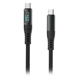 Cablu USB Type C - USB Type C 1m cu afisaj 5A V-Tac SKU-7746 1