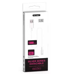Cablu USB Type C 1m 2.4A alb SILVER EDITON V-TAC SKU-8486 2