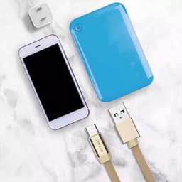 Cablu USB TYPE C 1m plat auriu 2.4A RUBY EDITION V-Tac SKU-8499 3