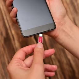 Cablu USB TYPE C 1m plat rosu 2.4A RUBY EDITION V-Tac SKU-8631 3