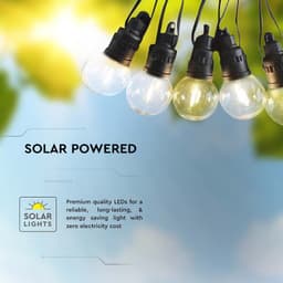Ghirlanda SOLARA LED 10x 0.5W 12m 3000K IP44 3.7V 1200mAh V-Tac SKU-7804 5
