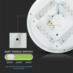 Plafoniera LED 18W 1800lm 30cm 3 in 1 Model stelute V-Tac SKU-217604 9