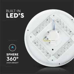 Plafoniera LED 12W 1200lm 23cm 3 in 1 Model stelute V-Tac SKU-217602 9