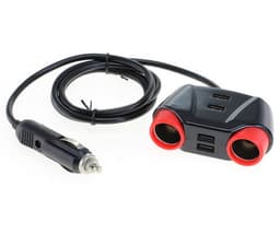 Alimentator auto 12V la 2x bricheta mama 10A + 4x USB A 3A 8013464 OTB 2