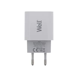 Incarcator retea Well 1x USB A QC3.0 18W alb PSUP-USB-WQ11803WE-WL 2