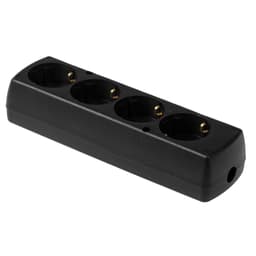 Multipriza 4 prize fara cablu alimentare negru GN-470S/BK Plastrol 1