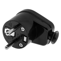 Stecher Shuko iesire laterala negru WT-16U/BK Plastrol 1
