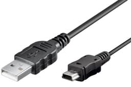 Cablu mini USB B tata - USB 2.0 tata 1m negru 1