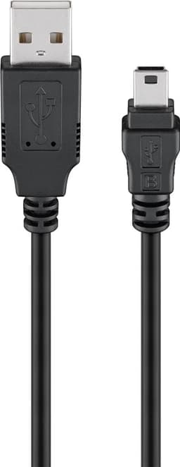 Cablu mini USB B tata - USB 2.0 tata 1m negru 2