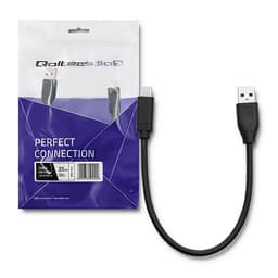Cablu USB2.0 A mufa - USB type C mufa 0.25m QOLTEC 50496 2