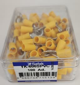Papuc ochi izolat galben 4.0-6.0mm2 M6 Safak YK-606SPVC 2