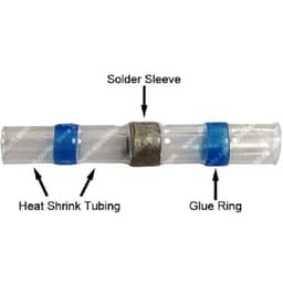 Conector termocontractabil cu inel cositor albastru 1.5-2.5 mm2 SST-S31 2