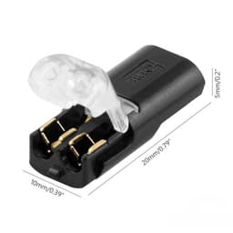 Conector in i pentru doua fire rapid cu blocare 2