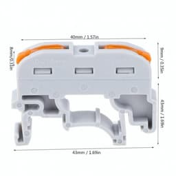 Conector 2+2 cu sina portocaliu pentru cablu maxim 4 mm 4