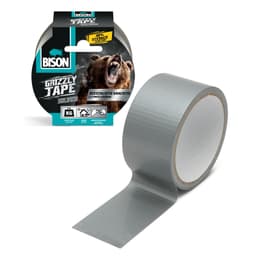 Banda adeziva intarita cu material BISON Grizzly Super Strong gri 10m 1