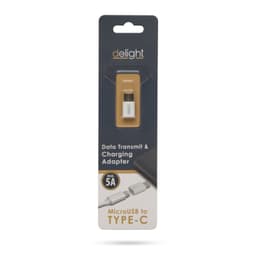 Adaptor USB Type C tata la Micro USB mama alb delight 3
