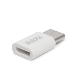Adaptor USB Type C tata la Micro USB mama alb delight 1