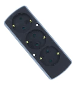 Multipriza 3 prize fara cablu alimentare negru GN-370S/BK Plastrol 1
