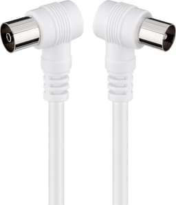 Cablu coaxial 90 grade la coaxial 90 grade 10m dublu ecranat Goobay 1