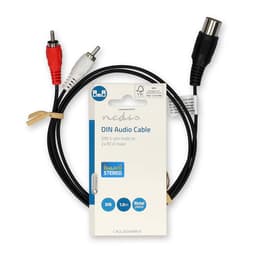 Cablu audio DIN 5pini tata - 2x RCA tata 1m Nedis CAGL20200BK10 3