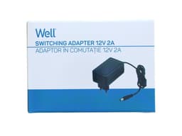 Alimentator AC/DC 12V 2A conector 5.5x2.1x10mm Well 2