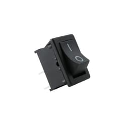 Comutator 3A 250V 1 circuit 2 pozitii ON-OFF negru incastrabil 12mm 1