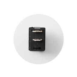 Comutator 3A 250V 1 circuit 2 pozitii ON-OFF negru incastrabil 12mm 2
