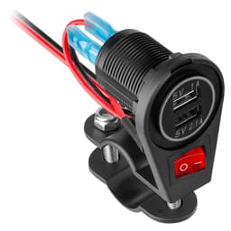 Conector MOTO 12-24V 2x USB-A 5V/1A /2.1A 11W 3100mA PEIYING PY-CHR0008 1