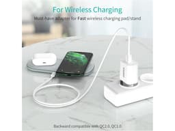 Incarcator retea Choetech 1x USB A QC 3.0 18W alb Q5003-EU-WH 3