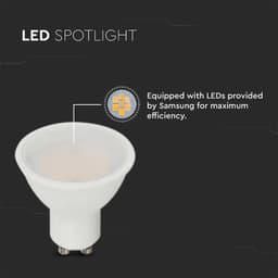 Bec SPOT LED GU10 4.5W 4000K alb neutru cip SAMSUNG V-TAC 3