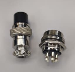 Conector MICROFON MARE 5 Pini set Mama+Tata 20 mm 2