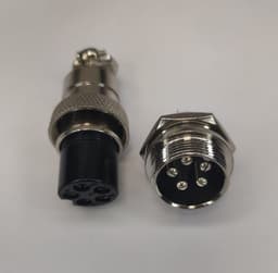 Conector MICROFON MARE 5 Pini set Mama+Tata 20 mm 3