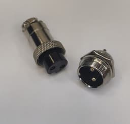 Conector MICROFON MARE 2 Pini set mama+tata 16 mm 3