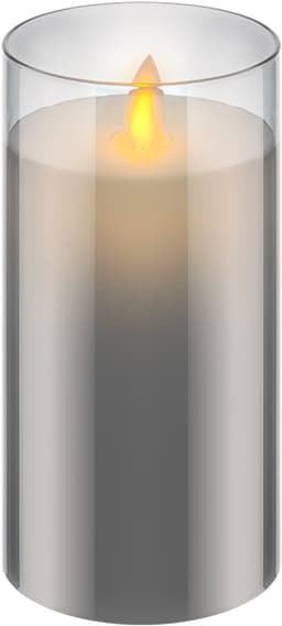 Lumanare LED Real Wax din sticla 7.5x15cm 3x AAA Goobay 60372 1